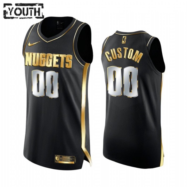Denver Nuggets Trikot Benutzerdefinierte 2020-21 Schwarz Golden Edition Swingman - Kinder Denver Nuggets Trikot Benutzerdefinierte 2020-21 Schwarz Golden Edition Swingman - Kinder